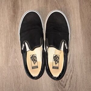 Vans Men's Black Classic Slip-On Wide Shoe